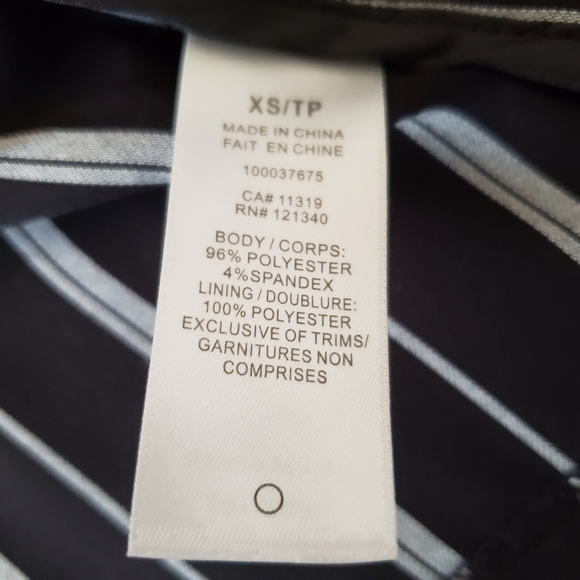 Dynamite Pinstripe Open Blazer XS - Picture 6 of 7